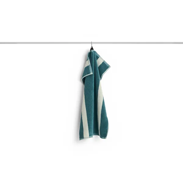 Stripe Towel 40x60 cm Petrol Blue