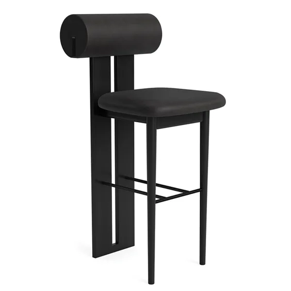 Hippo Bar Stool Black