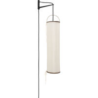 Silk Lantern Seinävalaisin Natural White Silk / Musta