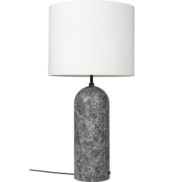 Gravity XL Golvlampa Låg Grå Marmor / Vit