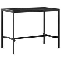 Drip HW114 Barbord 80x140x105 cm Sort Laminat / Bronzefarvet