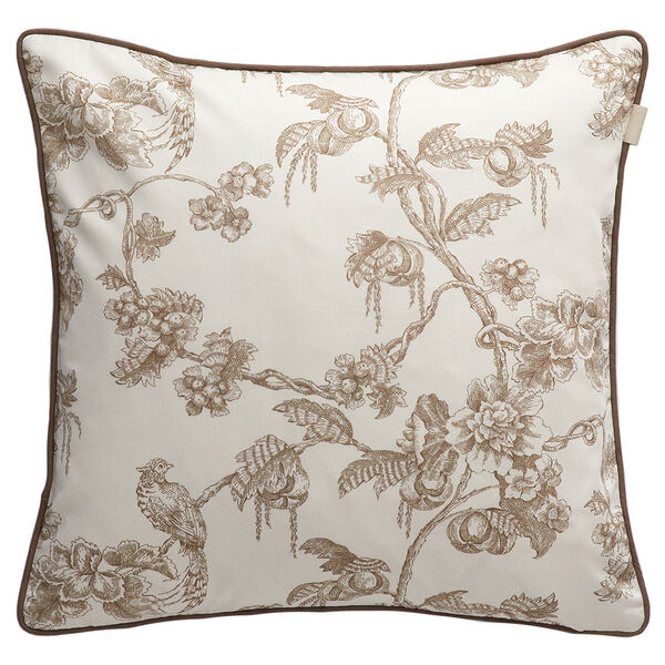 Sateen Tree Print Kudde 50x50 cm Taupe Beige