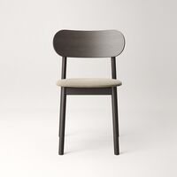 Elephant Stol Mörk Ek / Beige Sammet