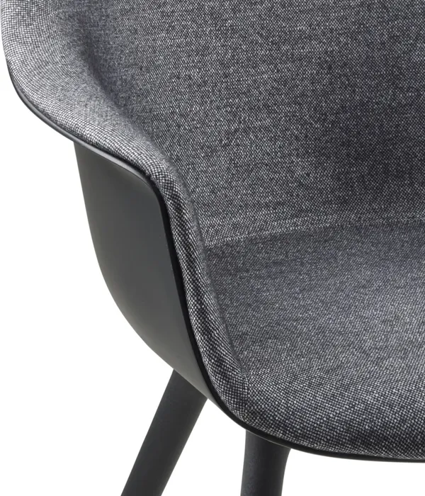 Bat Spisebordstol Polstret Front / Plastbase Plain 0023