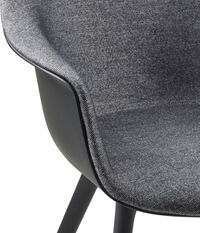 Bat Spisebordstol Polstret Front / Plastbase Plain 0023