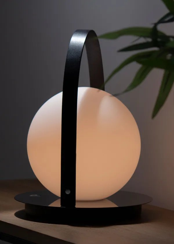 Bola Lanterne Bærbar Sort / Opal