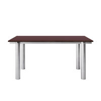 Atura Spisebord 160x90 cm Rustfrit Stål / Burgundy