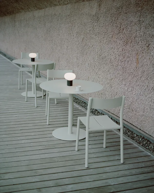 May Bistrobord Ø90 cm Lysegråt