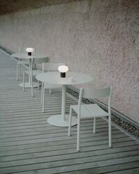 May Bistrobord Ø90 cm Lysegråt