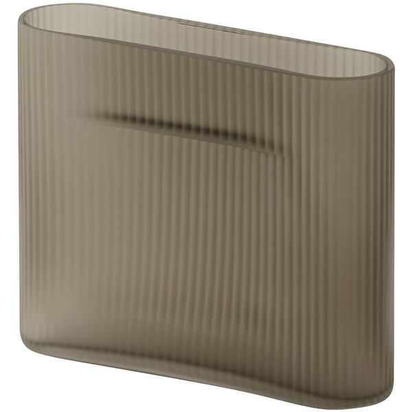 Ridge Vase Frostet Glas 165 cm Taupe