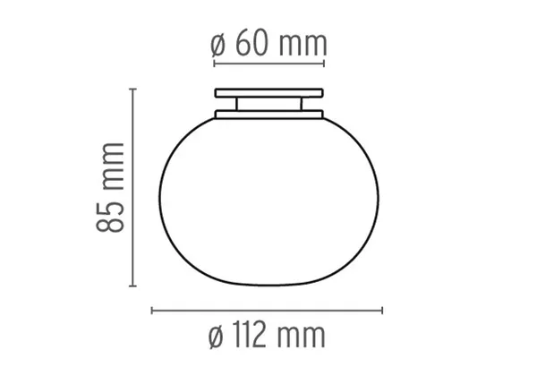 Mini Glo-Ball C/W Valaisin Valkoinen