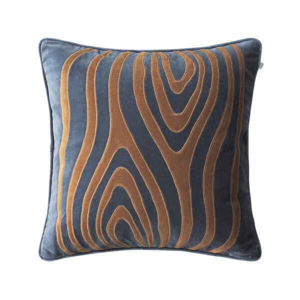 Mita Tyynynpäällinen 50x50 cm Sea Blue / Konjakinruskea