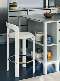 Rey Barstol Betrukket 75 cm Cream White