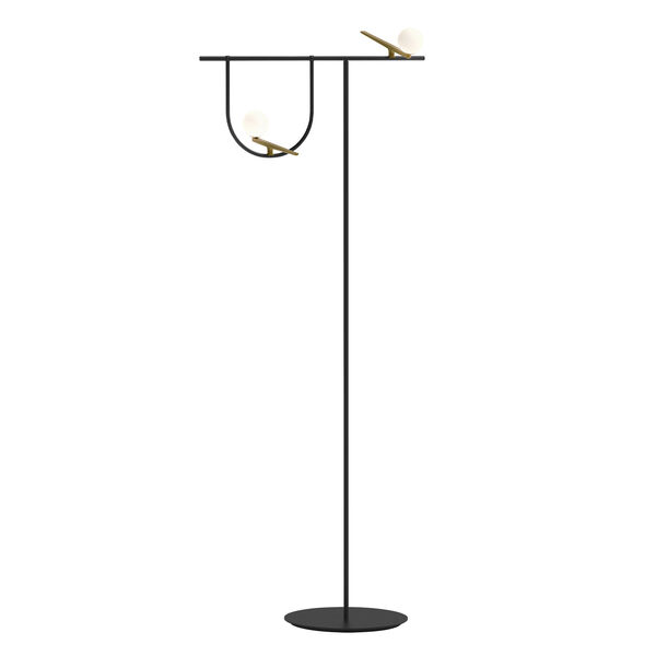 Yanzi Gulvlampe Sort / Messing
