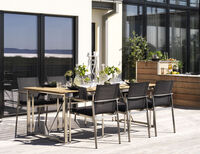 Gotland Stackable Chair Stainless/Black