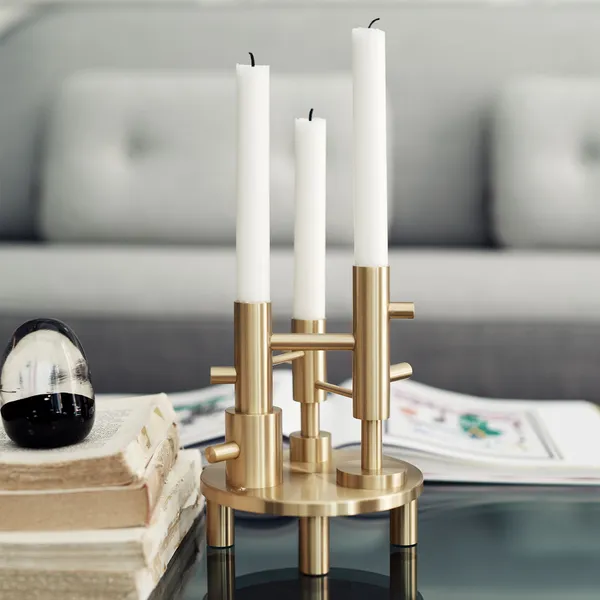 Jaime Hayon Candleholder Ljushållare L H:20 cm Mässing