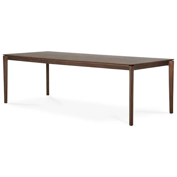 Bok Spisebord Sortbejdset Teak 100x240 cm