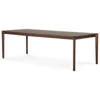 Bok Spisebord Sortbejdset Teak 100x240 cm