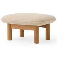 Brasilia Lenestol med Ottoman Natural Oak Bouclé 02 Beige