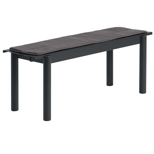 Linear Sædepude Til Bænk 110 cm Mørkegrå