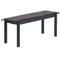 Linear Sædepude Til Bænk 110 cm Mørkegrå