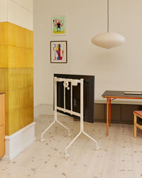 Moon Rollin' Tv Stand Pearl