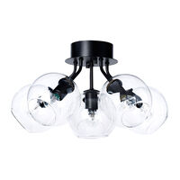 Tage 50 Plafond Sort/Klar