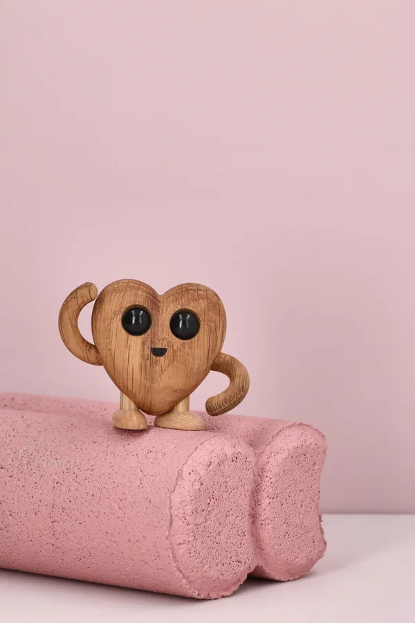 Hugo Heart Trefigur Hjerte 5 cm