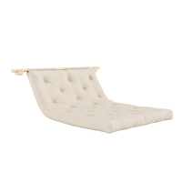 Hooked Madrass Med Beslag 135x200 cm Raw / Beige