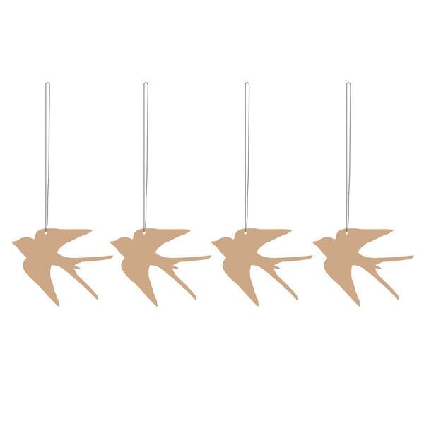 Easter Deco Bird Cafe Au Lait 4-pack Påskedekoration Rustfrit Stål 4-pak Cafe Au Lait