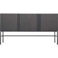 Boss Cabinet With Three Doors Black Stained