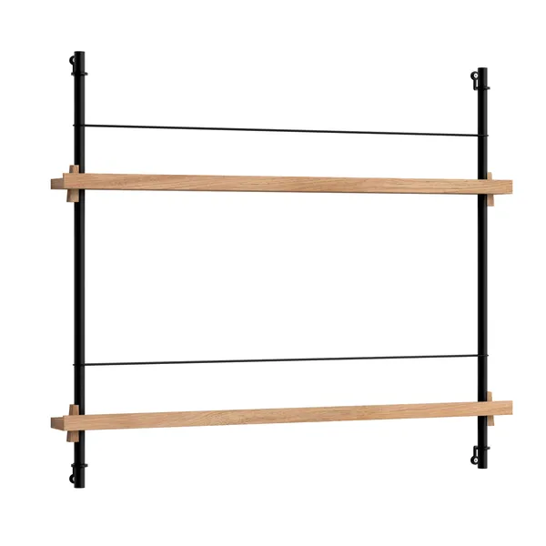 Magazine Hylly 73x85 cm Tammi/Musta