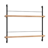 Magazine Hylly 73x85 cm Tammi/Musta
