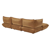 Sumo Hjørnesofa Fløyel Almond