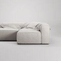 Grand Loungesofa 3-seters åpen ende Venstre Moon White