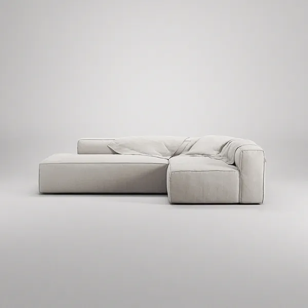 Grand Loungesofa 3-seters åpen ende Venstre Moon White