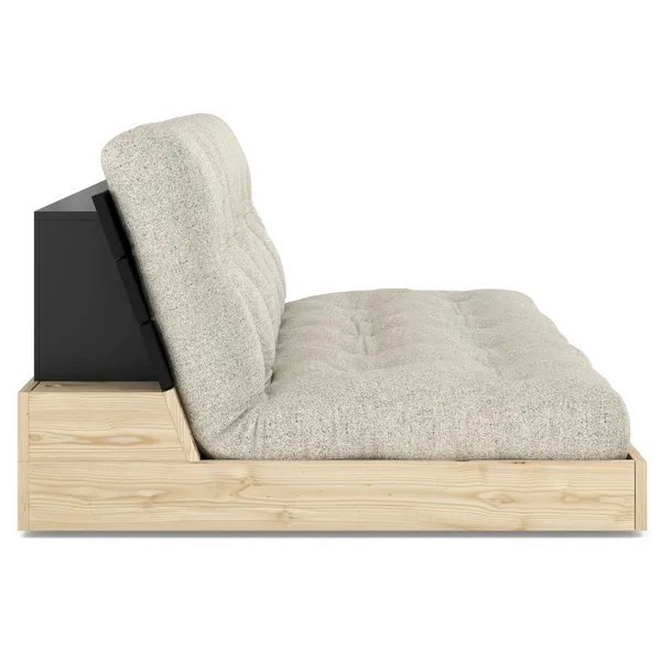 Base Bäddsoffa Black Night / Soft Chalk