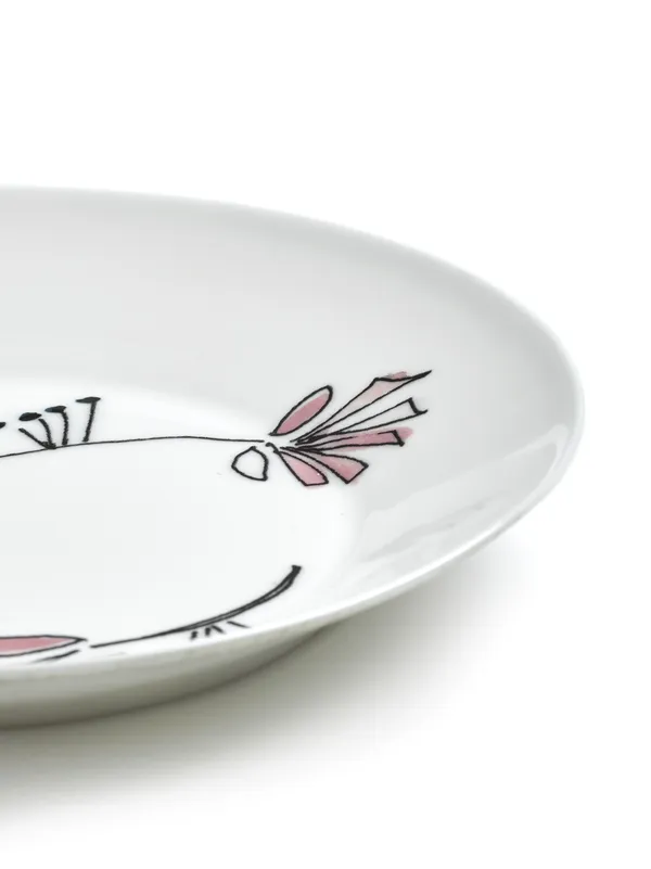 Fiore Rosa Dyb Tallerken S
