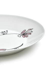 Fiore Rosa Dyb Tallerken S