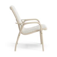 Laminett Fåtölj Fårskinn Vitpigmenterad Lackad ek / Off-white