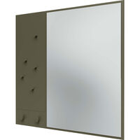 Memo Wall Mirror With Notice Board Oregano