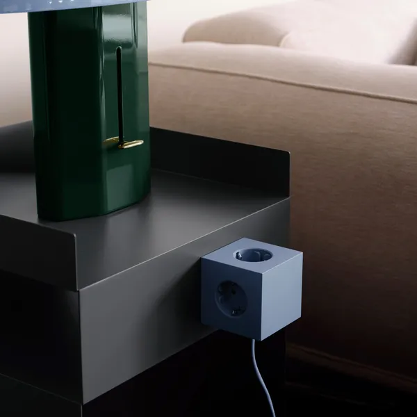 Square 1 Forlængerledning med USB-C / Magnet 18 m Hajblå