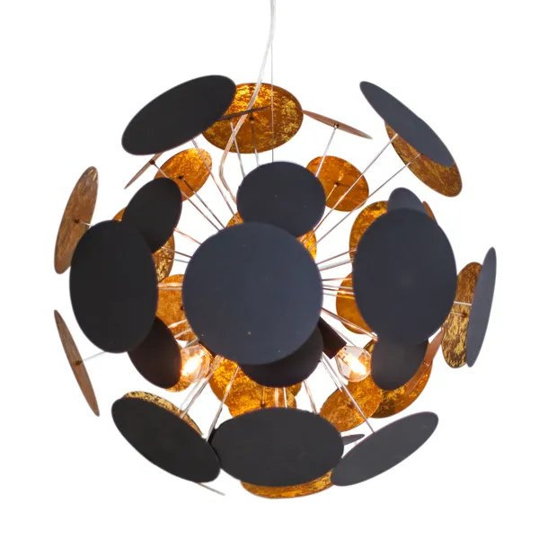 Planet Loftslampe Ø50cm Sort/Guld