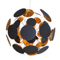 Planet Loftslampe Ø50cm Sort/Guld