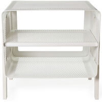 Floor Shoe Rack 50x35x50 cm White