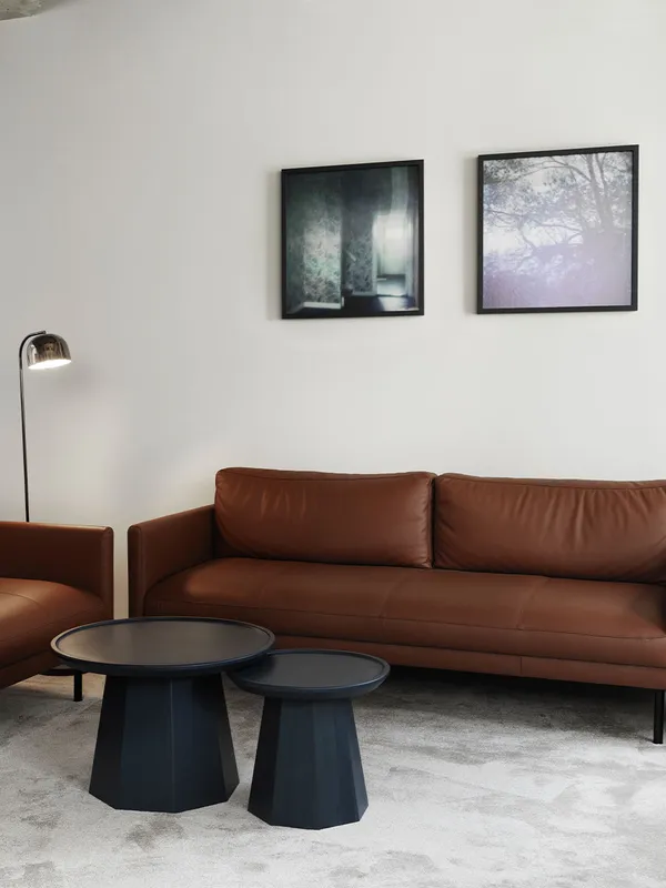 Rar 3-Seter Sofa Leather Cognac