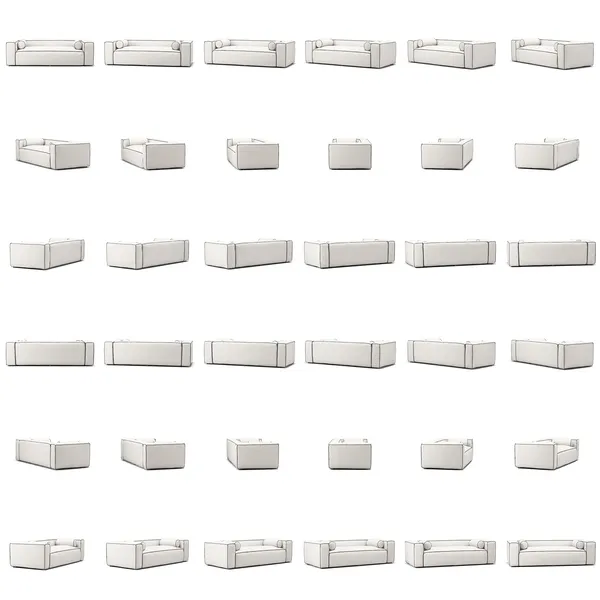 Grand Hue 2-Seter Sofa Steam White / Mine Graphite