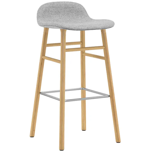 Form Barstol 75 cm Grå / Ek