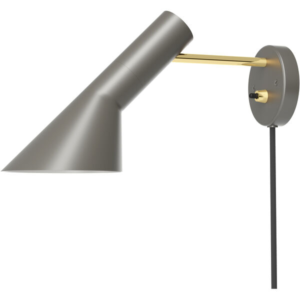 AJ Vägglampa Varmgrå / Mässing