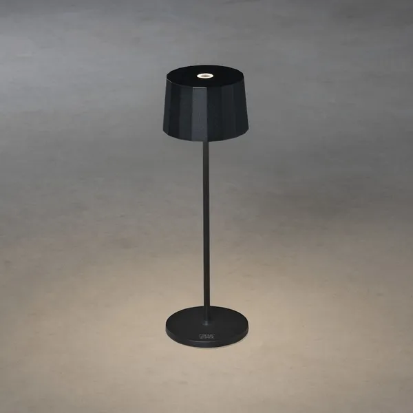Positano Bordlampe Bærbar Sort
